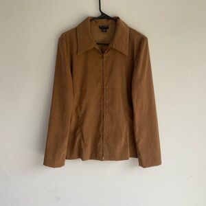 Tan Zip up Jacket